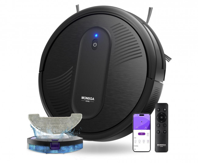 Робот-пилосос MONSGA 4000 з функцією вологого прибирання